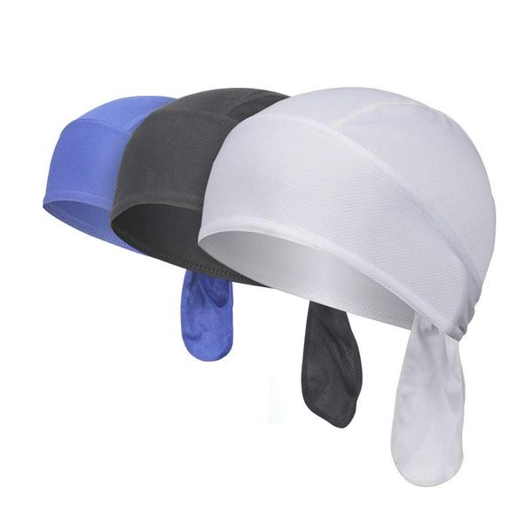 Gorras de ciclismo Máscaras Hombres Mujeres Verano Pirata Bandanas Transpirable Anti-sudor Bicicleta Sombrero Sólido Deportes Headscraf para correr Fitness Senderismo Ca