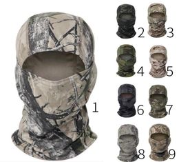 Capes à vélo masques Military Tactical Balaclava Full Face Mask Mask Paintball Bandana Army Outdoor Fishoor Hunting Camo Neck Gai9888714