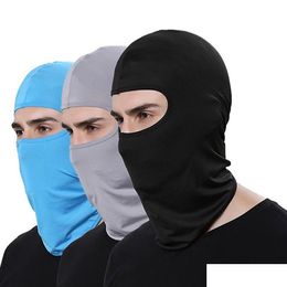 Fietsen Caps Maskers Motor Gezichtsmasker Buitensporten Kap Fl Er Clava Zomer Zon Bescherming Nek Scraf Rijden Hoofddeksels Drop Deliv Dhxow