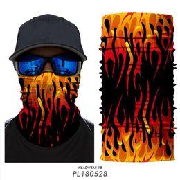 Casquettes De Cyclisme Masques Moto Masque Bouclier Sans Soudure Bandana Tubulaire Écharpe Cache-Cou Coupe-Vent Balaclava Vélo Demi Crâne Braga Cue