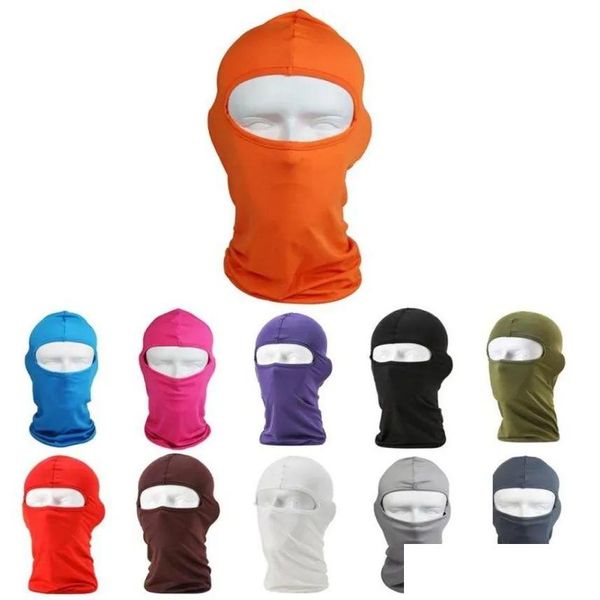 Gorras de ciclismo Máscaras Sombrero de motocicleta Deporte al aire libre Esquí A prueba de viento Conjuntos de cabeza de polvo Camuflaje Máscara táctica U1219 Entrega de gotas Deportes Outdo DHJNR