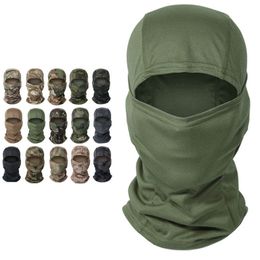 Gorras de ciclismo Máscaras Multicam Tactical Balaclava Military Full Face Mask Shield Cover Ciclismo Army Airsoft Caza Sombrero Camuflaje Balaclava Bufanda 230801