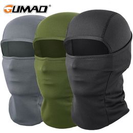 Casquettes de cyclisme Masques Multicam Tactique Cagoule Masque Complet Randonnée Camping Chasse Militaire Airsoft Cap Vélo Couvre-tête Été Hommes Femmes 231115