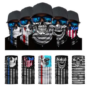 Cycling Caps Masks Nieuwe 2022 Skull Half Face Series Autumn and Winter Mask Children's Protective Magic Head Scarf Warm Sport Riding Elastisch J230422