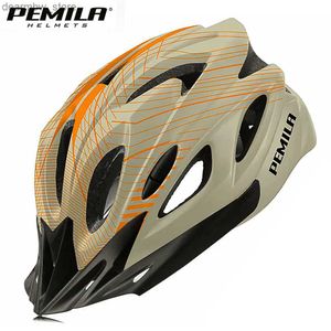 Cycling Caps Masks Pemila 2024 Nieuwe Ultralight Cycling Helmet Cycling Safety Cap MTB Bicycle -helm voor vrouwen Men Racing Equipment Bike Helmet Visor L48