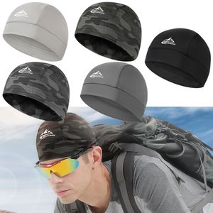 Cycling Caps Maskeert snel droge droge motorfiets helm voering fiets zomer rijden antisweat hoed quickdrying winddichte sporten 230515