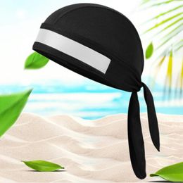 Gorros de ciclismo, máscaras, gorro de secado rápido, bufanda para la cabeza, verano para hombres, correr, montar, Bandana, pañuelo para la cabeza, sombrero de pirata, capucha, diseño reflectante, diadema