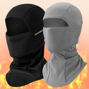 Fietsen Caps Maskers ROCKBROS 2 STUKS Winter Motorfiets Bivakmuts Training Wandelen Vissen Fietsen Masker Sjaals Voor Helm Cap Warm Houden Sport Moto Sjaal 230617