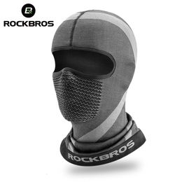 Casquettes de cyclisme Masques ROCKBROS Masque de cyclisme Cagoule à haute élasticité Casquette de vélo Sports Running Fashing Bandeau Coupe-vent Équitation Printemps Été Masque 230715