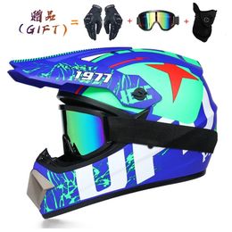 Casquettes de cyclisme Masques de sécurité Casque de motocross Casco Vélo Descente Capacete ATV Cross Enfant Moto Dot Abs 1KG Unisexe 231122