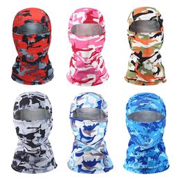 Cycling Caps Masks Ski Bike Cycling Army Hunting Hood Scarf Multi-cam Militaire Airsoft Cap Men's Tactical Camouflage Balaclava Full Face Mask 231019
