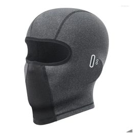 Capes à vélo Masques Soft Elastic Outdoor Fl Face ER ER CAP RIDIGNE MASQUE SKI CLAVA AVEC LA PORTEUR DE PIÈCE DE VERRE DU TRAPE