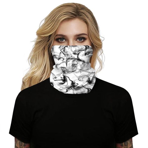 Casquettes de cyclisme Masques Été Magic Neck Gaiter Bandeau Protection contre la poussière solaire Écharpe de pêche Bandanas multifonctionnels pour la randonnée en plein air et le Tre