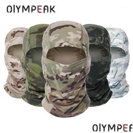 Fietsen Caps Maskers Tactische Camouflage Clava Fl Gezichtssjaal Masker Wandelen Jagen Leger Fiets Militaire Hoofd Er Cap Drop Delivery Sport Out Dhgpl