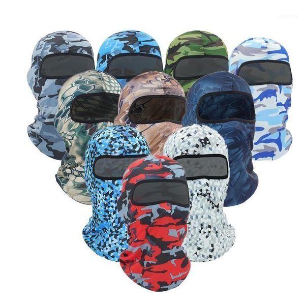 Gorras de ciclismo Máscaras Tácticas Camuflaje Geometría Clava FL Mascarilla Wargame Caza Deportes Casco Liner Cap Militar Mticam Drop Delive DH5SX