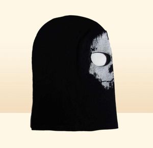 Capes à vélo masques Tactical Ghost Skull Scary Headwear Balaclavas Col plus chaud Cagouinage hiver