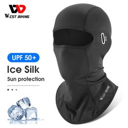 Cycling Caps Masks West Biking Cap Summer Cool Sports Balaclava Sun UV Protection Bike Motorfiets Volledig gezicht Hoofddeksel Mannen Vishoeden 230515