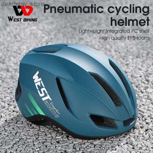 Cycling Caps Masks West Biking Cycling Aero Helmet MTB Enduro Road Bike Integrated Lightweight Helmet Men Women Multicolor Aerodynamic Safety Caps L48