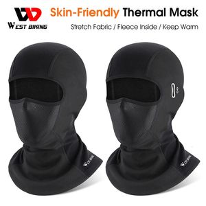 Fietspetten Maskers WEST BIKING Winterfietsbivakmuts Fietspet Motorhelm Thermische voering Hoeden Jacht Skimasker Zachte, huidvriendelijke capuchons 231216