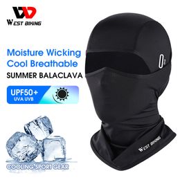 Cycling Caps Masks Masks Western Style Bicycle Summer Ademende fietshoed UV -resistent Balaclava Heren Volledig gezicht Mask Bicycle Running Cooling Sports Equipment 230506