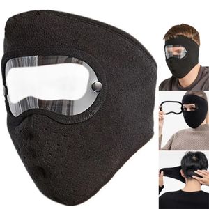 Cappellini da ciclismo Maschere Antivento Antipolvere Maschera a pieno facciale Ciclismo Sci Maschere traspiranti Protezione per gli occhi Occhiali antiappannamento HD Copri cappuccio Cappello invernale caldo 231005