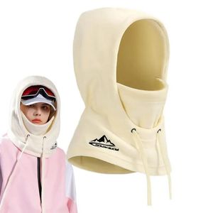 Gorros de ciclismo Máscaras Bicicleta de invierno Sombreros de lana térmica Hombres Mujeres Pasamontañas Esquí Ciclismo Gorras Capucha de lana A prueba de viento Mascarilla facial Calentador de cuello al aire libre 231216