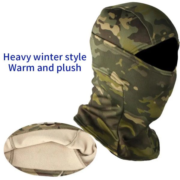 Casquettes de cyclisme Masques Hiver Polaire Tactique Militaire Cagoule Chasse En Plein Air Cyclisme Randonnée Ski Écharpe Snowboard Masque Coupe-Vent Hommes Femmes 231204