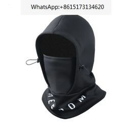 Gorras de ciclismo Máscaras Invierno Esquí al aire libre Protección facial Máscara Cubierta Headcap Deportes Ciclismo A prueba de viento y terciopelo Cálido Headcover 231207