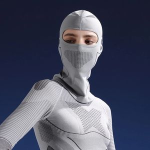 Casquettes de cyclisme Masques Couvre-chef d'équitation de ski d'hiver Hommes Femmes Moto électrique Masques de protection chauffants pour le cou et le visage Respirant hautement extensible 231216