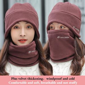 Fietsenkappen maskeert vrouwen winterfietshoeden thermische polaire fleece dop capuchon nek warmer sjaals balaclava ski wandelen winddicht masker