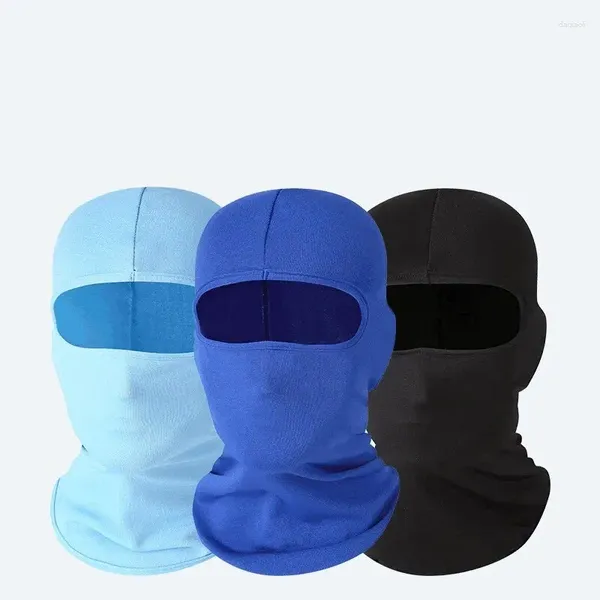 Caps à vélo Cap Balaclava Full Face Ski Masque Randonnée Camping Camping Tactical Tactical Military Bike Hats Neck Gaiter 1pc