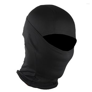 Casquettes de cyclisme militaire solide noir masque Bandana cagoule capuche couvre-chef pour hommes femmes tactique formation Ski coupe-vent chasse