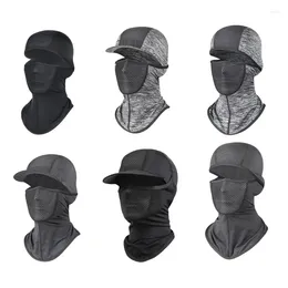 Capes à vélo Écarts de cou tube glace visage en soie Bandana Bandana Bandons Motorcycling Masque Balaclavas Bike Headwear Headwrap