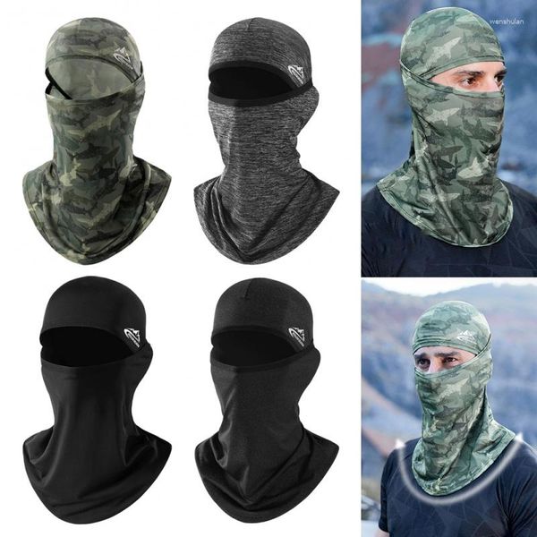 Casquettes de cyclisme en plein air cagoule capuche moto Bandana chasse pêche chapeau masque crème solaire couvre-chef coupe-vent Anti-dus respirant