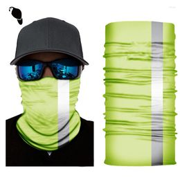 Casquettes de cyclisme bande réfléchissante Bandana Buffs cache-cou bandeau pêche randonnée Sport de plein air cagoule écharpe couvre-chef masque facial