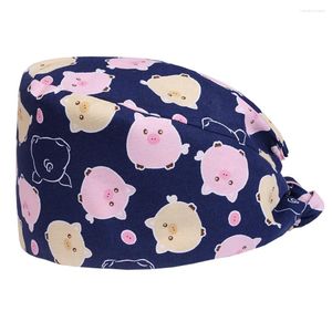 Gorros de ciclismo, gorro de algodón ajustable, gorro estampado que trabaja para uso diario en interiores, suministros de protección