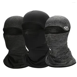 Cycling Caps Summer Face Mask Fishing Training Scarf Balaclava Winddichte Soft Sport Motorfiets Ice Silk Sunscreen Headdears