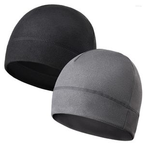 Casquettes de cyclisme Chapeau de toboggan pour hommes hiver femmes sueur mèche crâne casquette bonnet performance humidité camping et