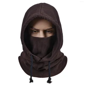 Fietspetten Warme gezichtsbedekking Polar Fleece volledige maskermuts Wintersport Nekwarmer Wandelsjaals Unisex thermische sjaal met capuchon