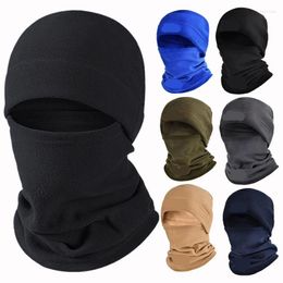 Casquettes de cyclisme chaud hiver cagoule hommes coupe-vent polaire chapeau masque nord plein visage cou ski capuche bandeaux foulards oreillette ninja