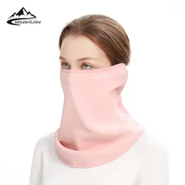Capes à vélo en hiver facesasque thermique bandana écharpe pour femmes masque rose purpre étanche au vent réchauffe