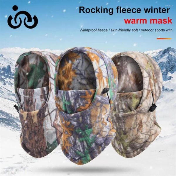 Capes de cyclisme Winter Full Face Mask Combat Game CP Military Hat Hunting Army Multi Camera Scarf Couvre Couvre accessoires