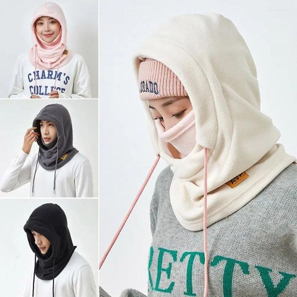 Gorros de ciclismo de invierno para mantener el calor, gorros gruesos de felpa aterciopelada para mujer, gorro más cálido para el cuello, conjunto de bufanda a prueba de viento, protección para los oídos al aire libre