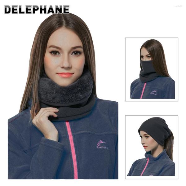 Casquettes de cyclisme hiver cache-cou polaire masque facial coupe-vent réglable cagoule pour moto vélo scooter ski motoneige noir femme