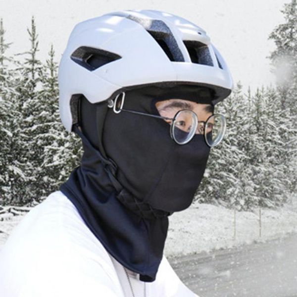Casquettes de cyclisme couverture d'écharpe d'hiver haute élasticité couvre-chef d'équitation garder au chaud léger temps froid tête de Ski visage cou pour l'extérieur