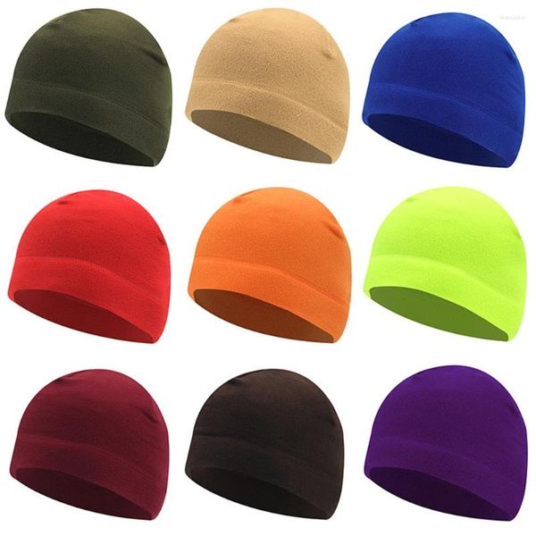 Casquettes de cyclisme hiver chaud casquette doux hommes femmes Ski bonnet respectueux de la peau randonnée polaire course coupe-vent chapeau équipement