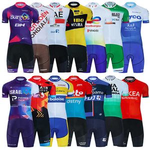 Cycling Desets Sets 2023 Team France Cycling Bib Set MTB Kleding Bicycle kleding Fiets Kleding Road Shirt Heren Korte Maillot Nieuwe Complete Summer Suithkd