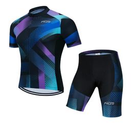 Vêtements de cyclisme Jersey ensembles homme à manches courtes Pro équipe course uniforme été Triathlon route Bike8477903
