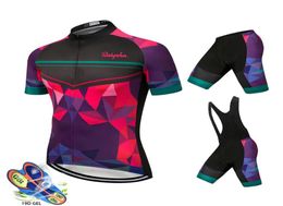 wielerkleding Ralvpha Zomer Dames MTB Fiets Ademend Mountainbike Kleding Ropa Ciclismo QuickDry Wielertrui Sets2327662