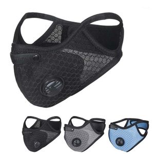 Fietsen Caps Maskers Stofdicht Masker Luchtvervuiling Pollen Allergie Houtbewerking Mond Half Gezicht Respirator Afneembaar filter1